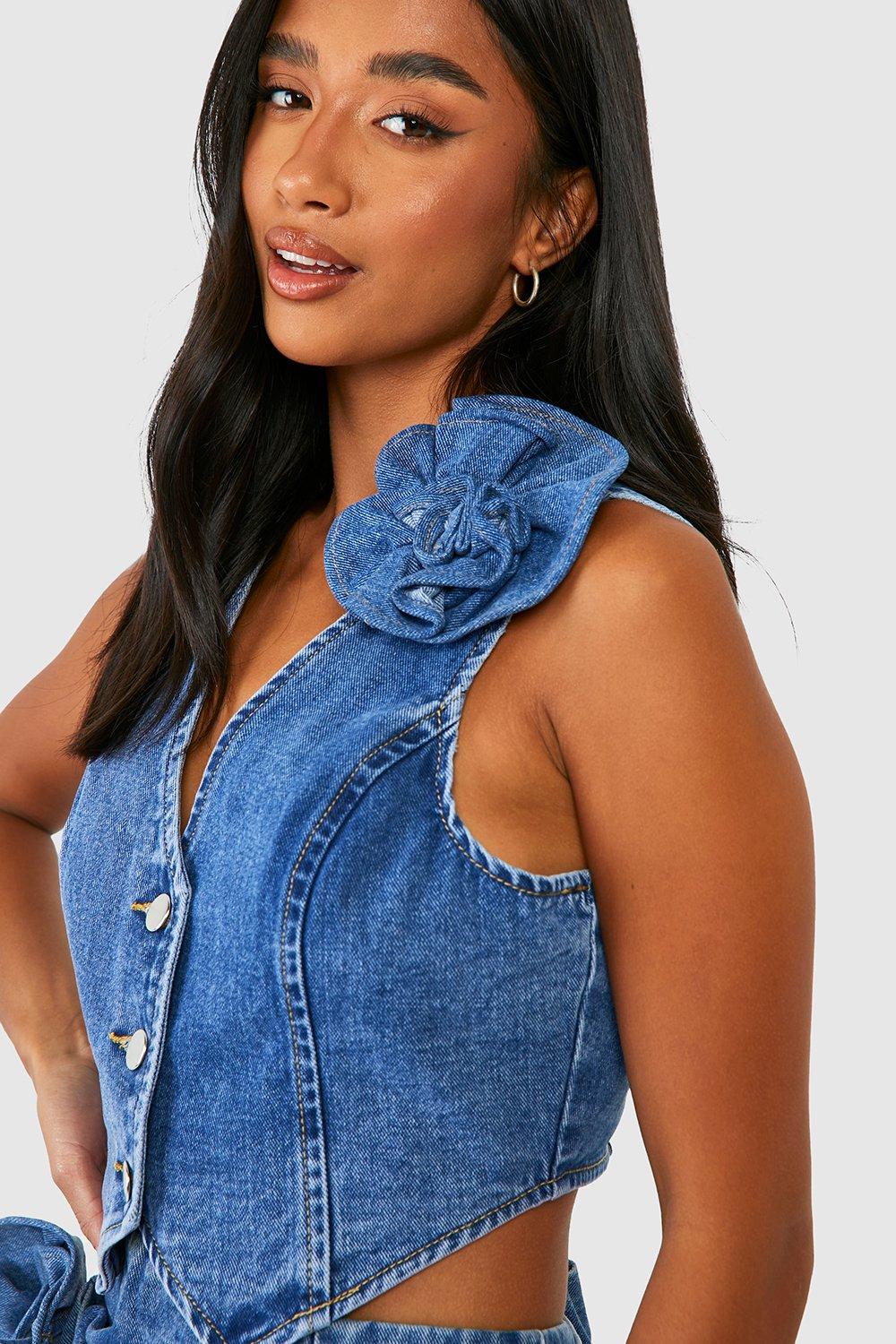 Denim waistcoats on sale